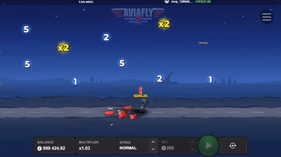 Avia Fly 2 plane shot down with /2 rocket dividers cutting the win