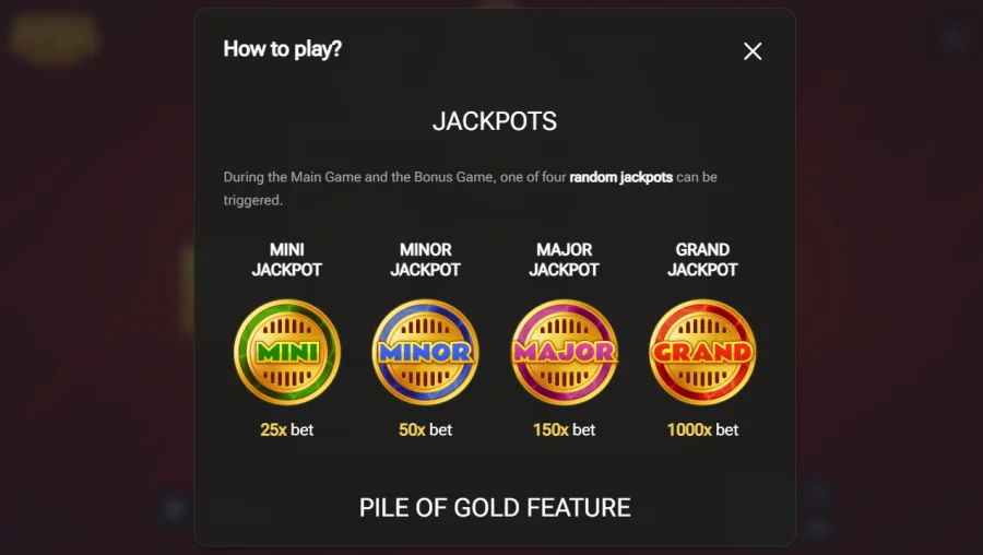 Chicken Coin four jackpots Mini Minor Major Grand from the info