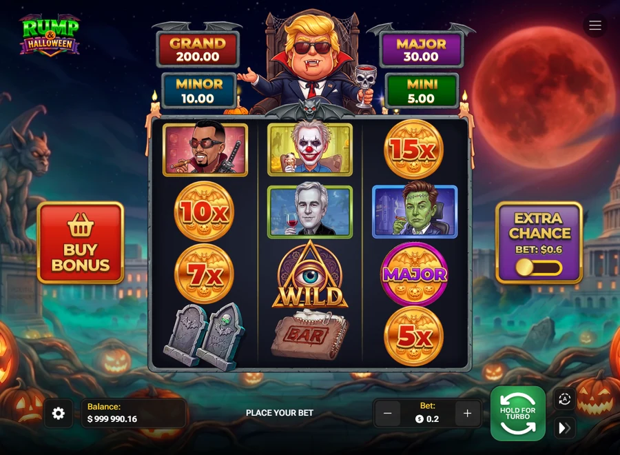 Rump And Halloween reels blood moon graveyard jackpot boards