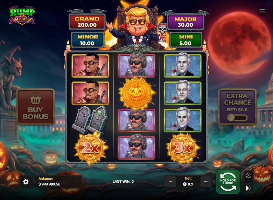 Rump And Halloween bonus trigger with Super Rump Coin
