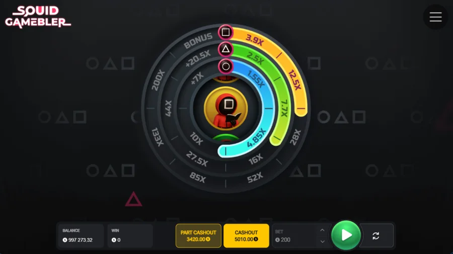 Squid Gamebler tracks further along with a larger cash-out value
