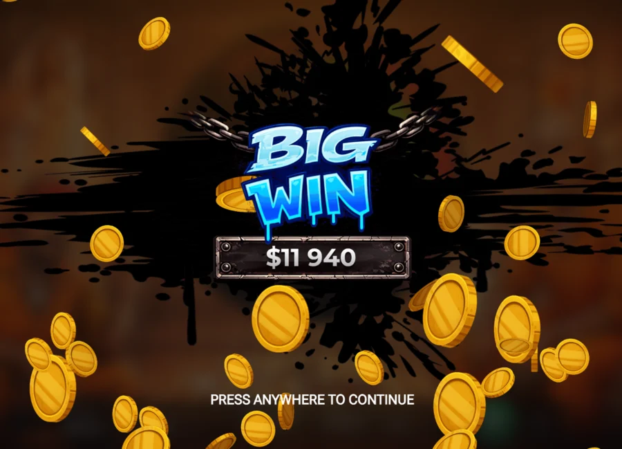 Twist San Quentin Big Win of $11,940 in the bonus round