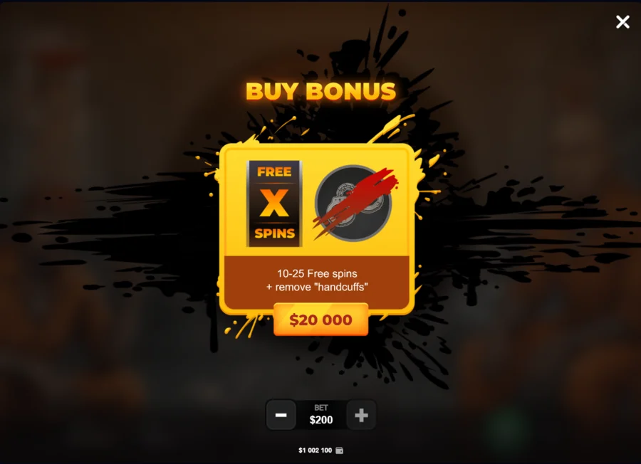 Twist San Quentin Buy Bonus with free spins and handcuffs removal