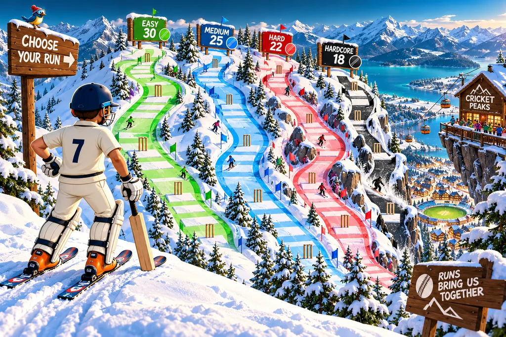 Cricket Road difficulty levels like ski slopes