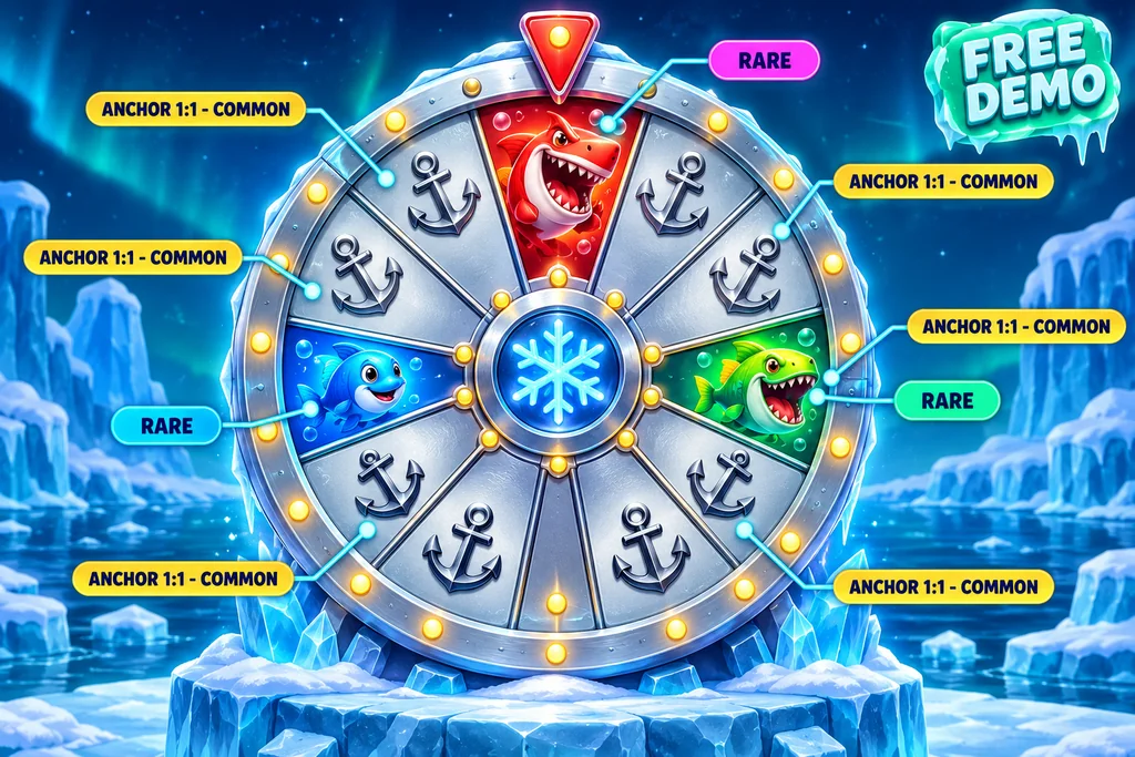 Ice Fish free demo wheel segments explained