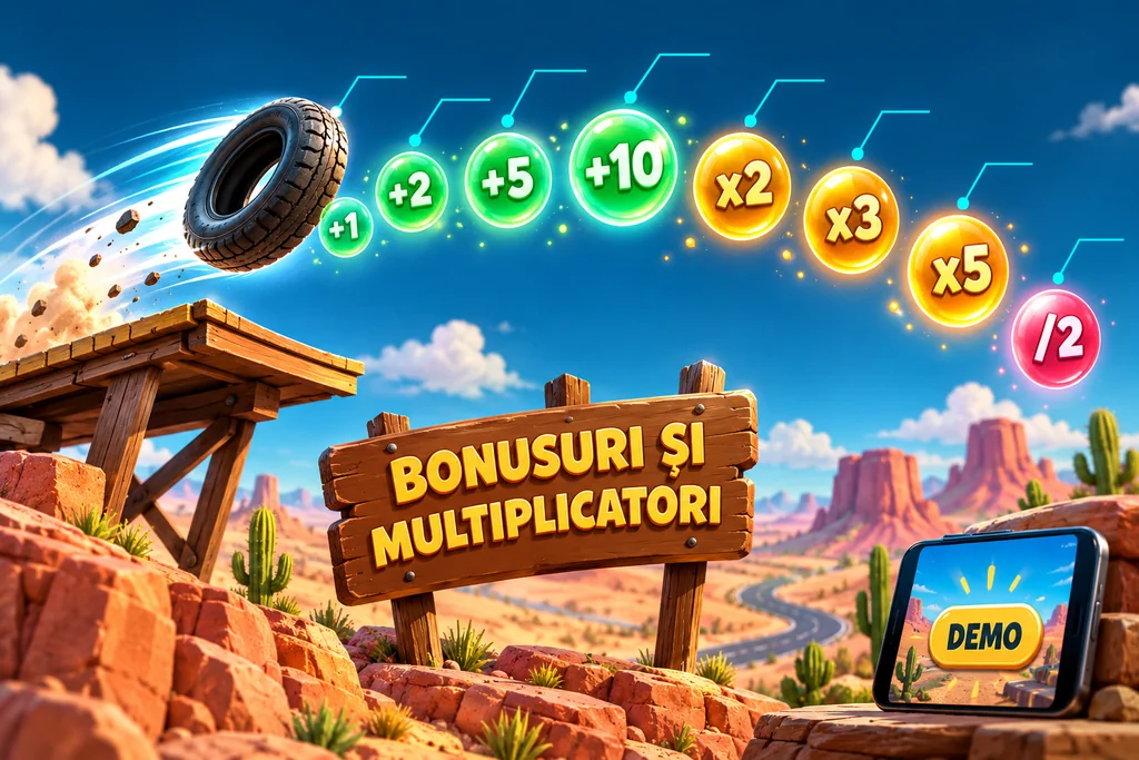 Wheel Out bonusuri și multiplicatori în demo